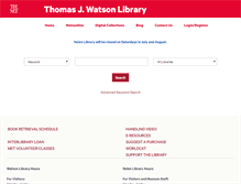 Tablet Screenshot of library.metmuseum.org
